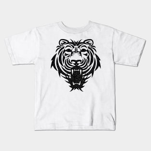 ✪ Tiger head / Vintage ink style / Tattoo ✪ Kids T-Shirt